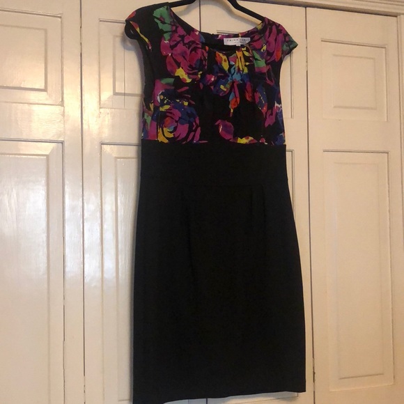Trina Turk Silk Floral Wide Waist fitted Sz 10 R2 - Picture 1 of 5